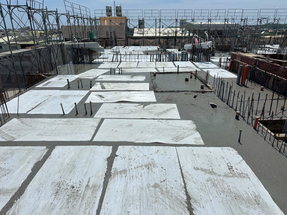 2025/07 B棟4F頂板澆置